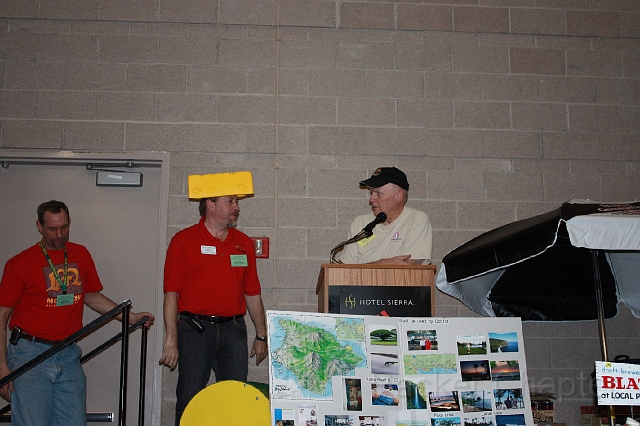 2009TAT_ 387.jpg - BCCA President Pat Cornils becomes an honorary Cheesehead.